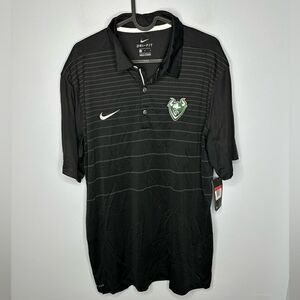 Men's Nike Stadium Stripe Performance Team Golf Polo Portland State Vikings sz L